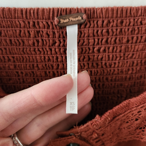 Free People Maggie Lace Tank Top in Coconut Shell - Picture 7 of 8